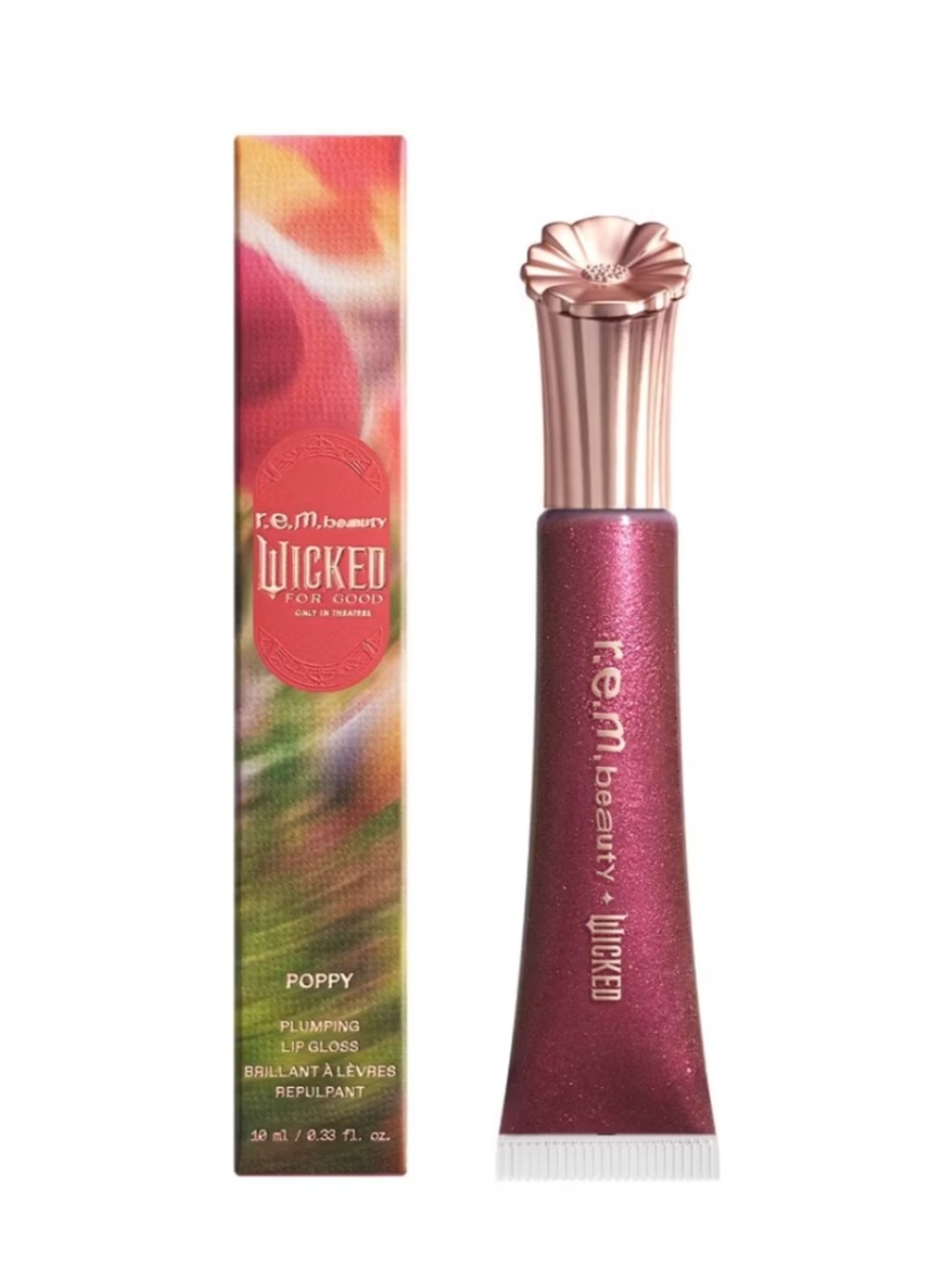 r.e.m. beauty Wicked For Good Poppy Plumping Lip Gloss Pretty as a Poppy